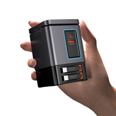 Logo trade liikelahjat tuotekuva: Urban Vitamin Sacramento 105WGAN -laturi, kaapelit